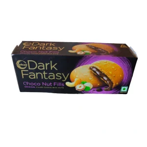 Sunfeast Dark Fantasy Choco Nut Fills, 75g | Original filled cookies with Nuts