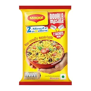 Maggi 2 minute double masala instant noodles pouch 95g mrp20