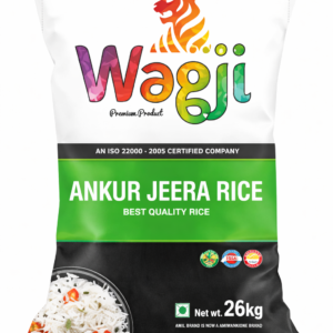Wagji Ankur jeera rice  26kg   mrp 1360