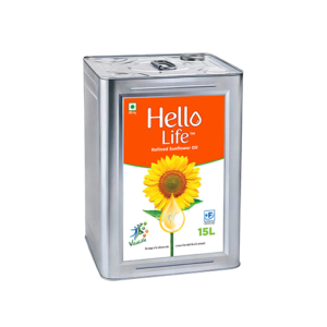 Hello Life Refined Sunflower Oil 15L Tin