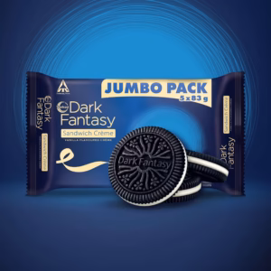 Sunfeast Dark Fantasy Sandwich Crème Vanilla Jumbo Pack 395g