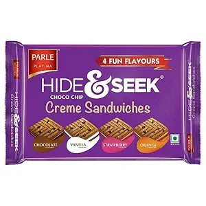 Parle Hide & Seek Choco Chip Creme Sandwiches 4 Fun Flavours 400g